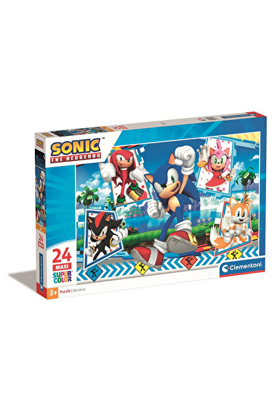 Sonic Ariciul Green Hill Puzzle maxi Clementoni de 24 de piese
