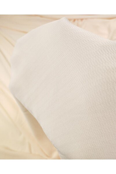 Kumaş Parça Σιφόν με γκόφρε σε χρώμα σολομό (Πλάτος 145 cm x Μήκος 250 cm)