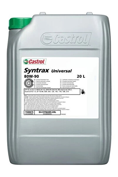 CASTROL Ulei Transmax Univ LL 80W90 20L pentru cutie manuala MB, MAN