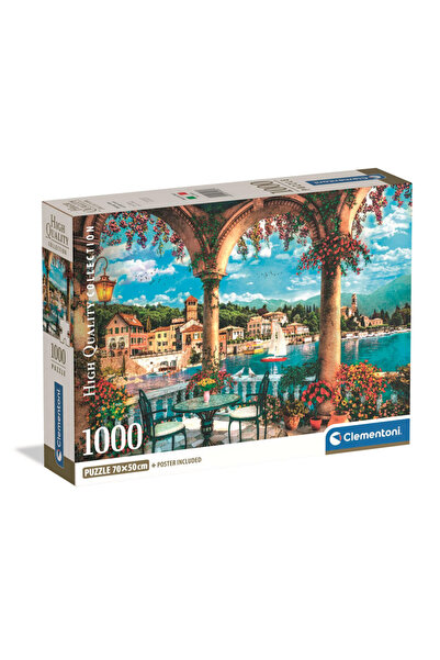 Cities Orașe View of Lake Como Italia 1000 de piese Puzzle Compact Clementoni