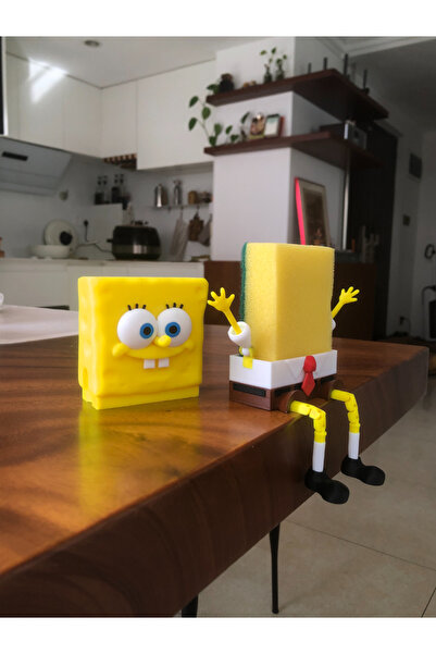 Genel Markalar Sünger Bob Temalı Bulaşık Süngerliği – Eğlenceli Mutfak Organizeri