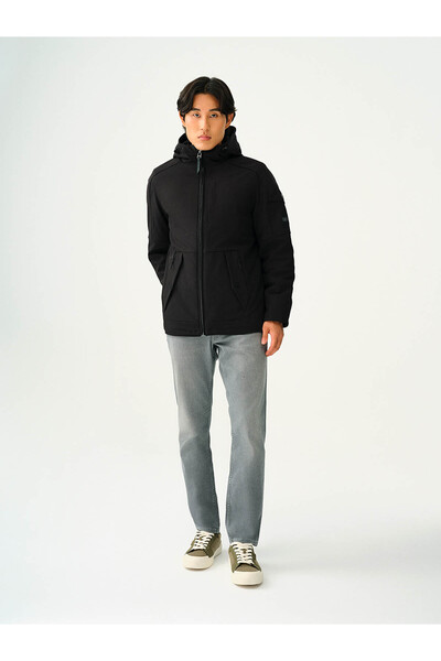 Loft Regular Fit Siyah Erkek Mont Lf2030155