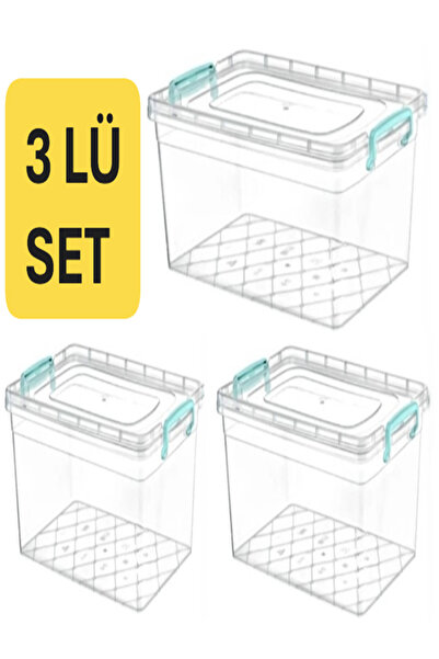 VİALEX 3 قطع صندوق تخزين وحماية كبير الحجم سعة 30 لتر