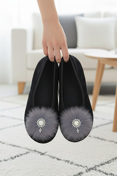 CEYDA SHOES Süslü Kadife Ev,hac, Umre Babeti, Hediye,Günlük,Çeyiz,Tüylü Babet...