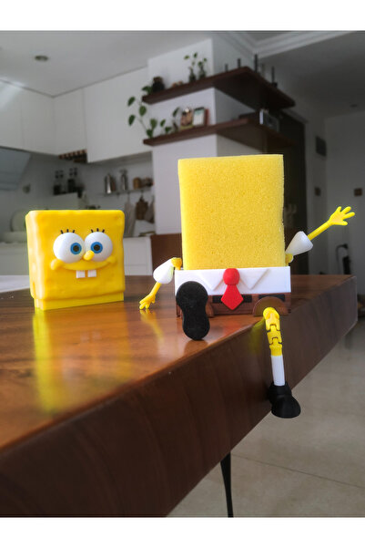 Genel Markalar Sünger Bob Temalı Bulaşık Süngerliği – Eğlenceli Mutfak Organizeri