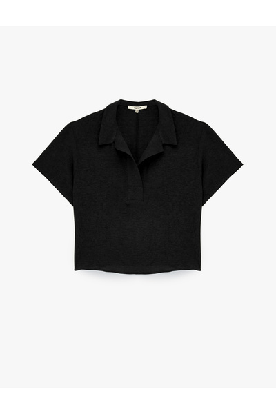 Koton Aerobin Fabric Short Sleeve Polo Neck T-Shirt