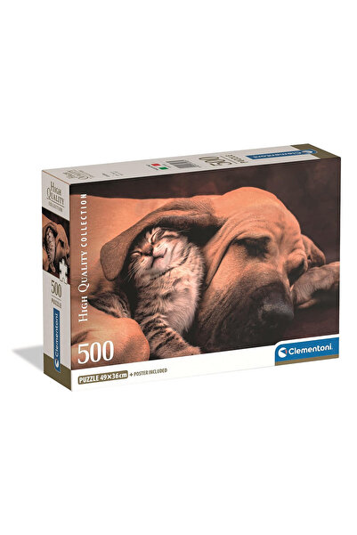 Animale Cuddles Puzzle compact Clementoni cu 500 de piese