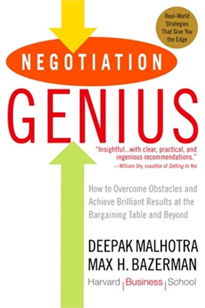 Bantam Negotiation Genius: How to Overcome Obstacles and Achieve Brilliant Re...