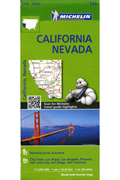 Novello Harta Michelin SUA California, Nevada 174