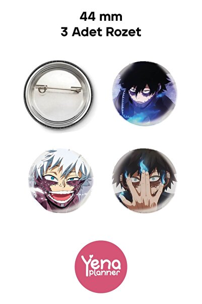 Yenaplanner Set de ornamente pentru geanta My Hero Academia / Set de insignări