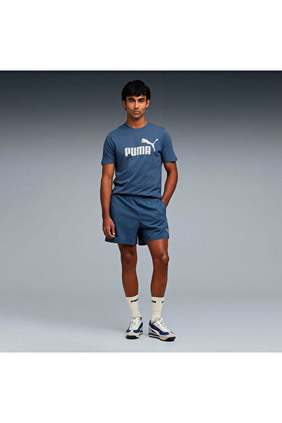 Puma Ess No. 1 Logo Tee indigo Erkek T-Shirt 682533-80