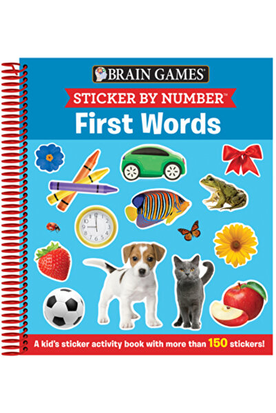 Pubn Intl Jocuri pentru creier - Autocolante pe numere: Primele cuvinte: O ca...