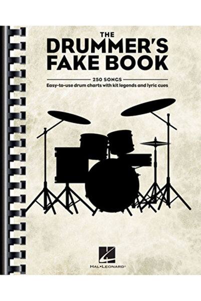 Hal Leonard Pub Co Cartea falsă a bateristului: diagrame de tobe ușor de utilizat, cu legende de kituri și indicii de versuri