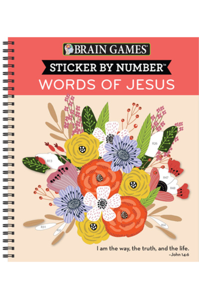 Pubn Intl Jocuri Creiere - Autocolant după Număr: Cuvintele lui Isus (28 de Imagini pe Autocolant)