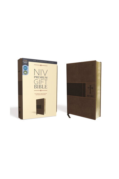 Zondervan Pub House Niv, Biblie cadou premium, piele moale, maro, ediție cu l...
