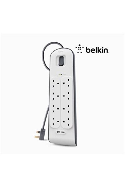 Belkin Power Extension with 8 Outlets and 2 USB Ports