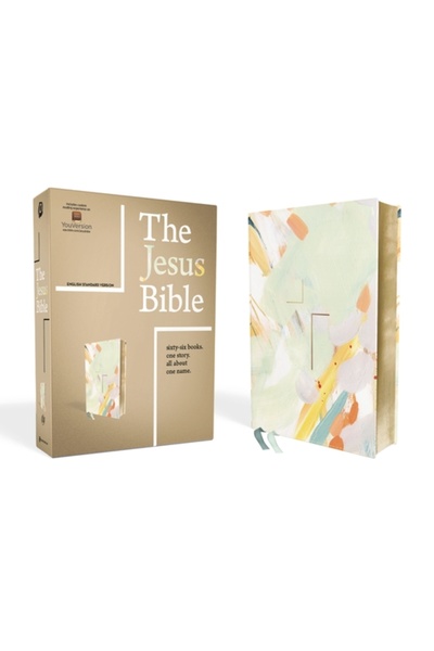 Zondervan The Jesus Bible, ESV Edition, Leathersoft, Multi-Color/Teal
