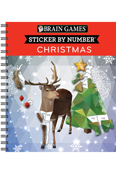 Pubn Intl Autocolant de Crăciun cu numere pentru jocuri cerebrale