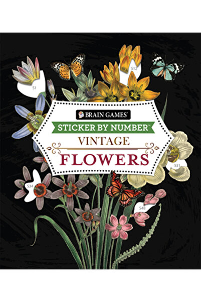 Pubn Intl Jocuri Creințe - Autocolant după Număr - Vintage: Flori (28 de Imag...