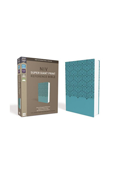 Zondervan Pub House NIV, Biblie de referință cu imprimeu supergigant, imitați...