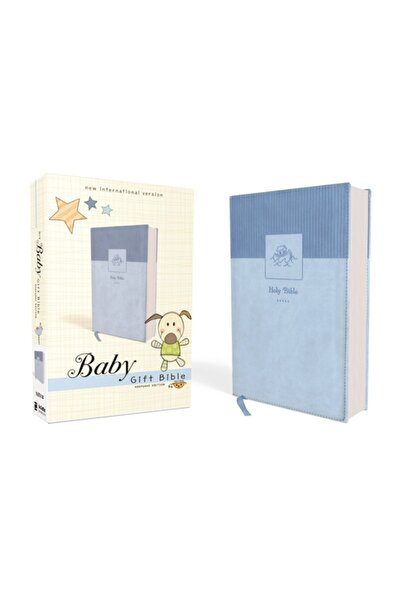 Zondervan Biblia cadou pentru bebeluși NIV, Sfânta Biblie, piele moale, albas...