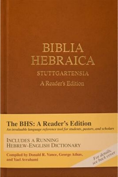 Cambridge Univ Pr Biblia Hebraica Stuttgartensia: A Reader's Edition