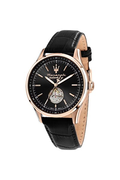 Maserati Ανδρικό ρολόι, R8821124001 Sorpasso 42mm με αυτόματο μαύρο καντράν