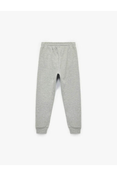 Koton Baskılı Şardonlu Jogger Gri Erkek Çocuk Eşofman Altı 6WKB40123TK