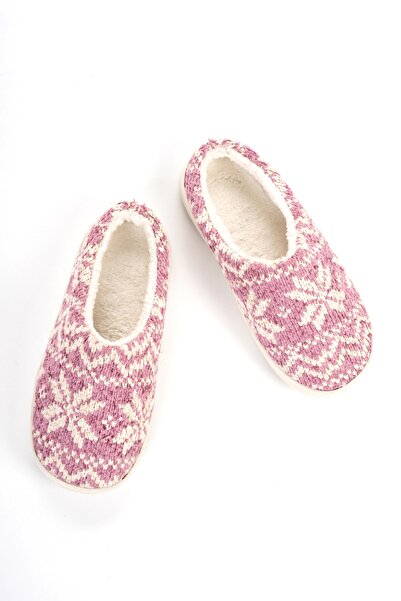 OZYO Desire Powder Snowflake Chenille House Slippers