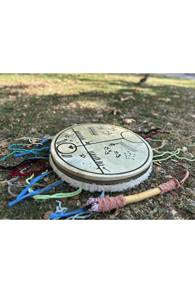 KAM Şaman davulu 45cm davulu kılıfı ve tokmağı ile birlikte