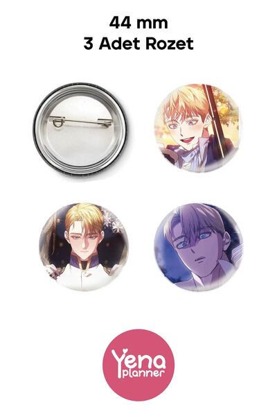 Yenaplanner مجموعة زينة حقيبة على شكل خاتم مكسور / شارة