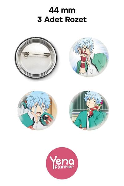 Yenaplanner Saiki Kusuo Bag Ornament / Badge Set