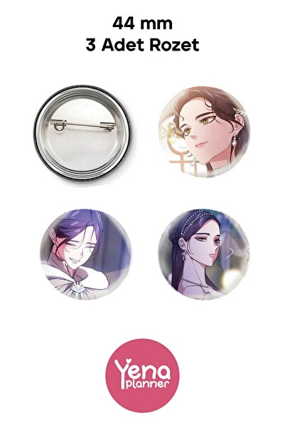 Yenaplanner Set de ornamente / insignă pentru geantă The Broken Ring