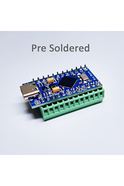 Generic Pro Micro ATmega32U4 5V 16MHz Replace ATmega328 With Pre Soldered Screw Terminal USB Type C