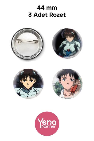 Yenaplanner مجموعة زينة حقيبة نيون جينيسيس إيفانجيليون / مجموعة شارات