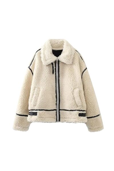 PERADO Women's Lamb Fur Coat