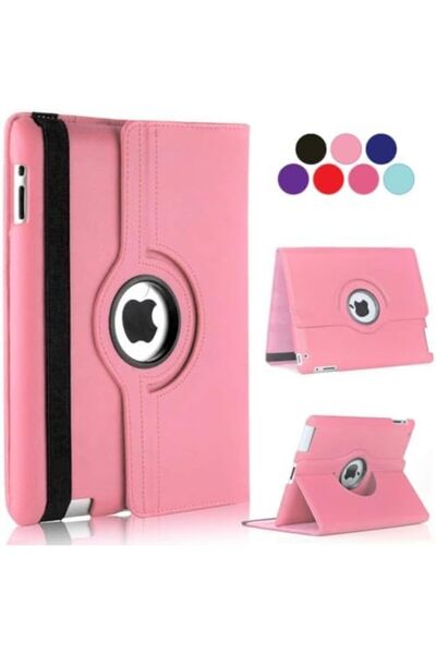 Generic 360-Degree Rotating iPad Pro 12.9 Case, Auto Sleep/Wake Leather Cover, 1st/2nd Gen 2015/2017, Light