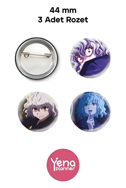 Yenaplanner Set de ornamente/badge pentru geanta Hunter x Hunter