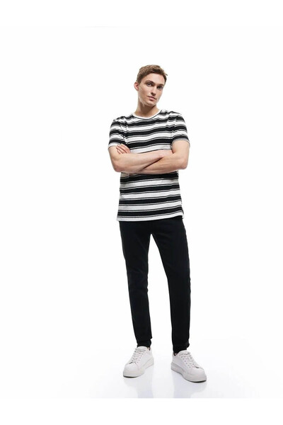 Koton بنطال جينز مايكل سكيني فيت أسود للرجال 5SAM40057ND