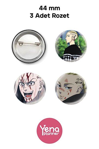 Yenaplanner مجموعة زينة / شارات حقيبة طوكيو ريفينجرز