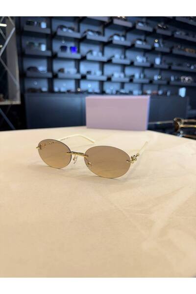 Bubbleatelier Beige Gradient Sunglasses