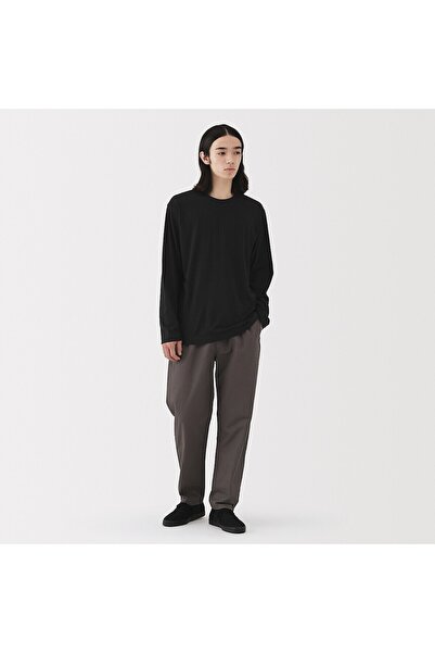 Muji Washed Jersey Crew Neck Long Sleeve T-Shirt