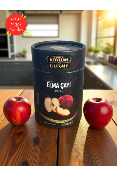 Köylüm Gurme Amasya Elma Çayı 250 gr – Bitki Çayı, Gerçek Meyve Taneli Silind...
