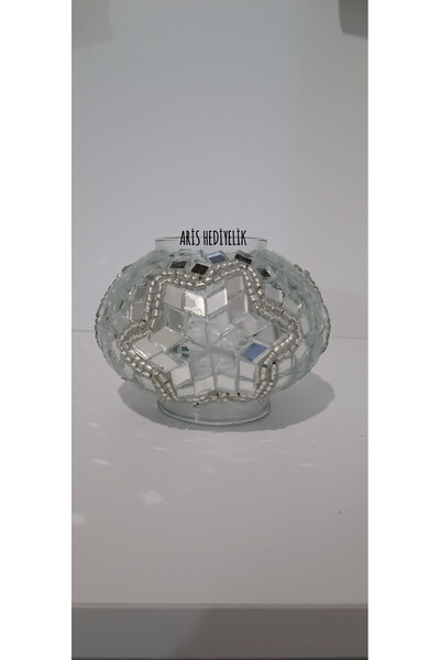 Zem El Yapımı Otantik Mozaik Avize Aplik Lambader Cam 12 Cm