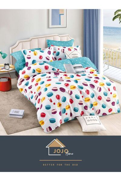 JOJO HOME Bed Linen, With Elastic, 6 Pieces, Finet Premium, Macarons