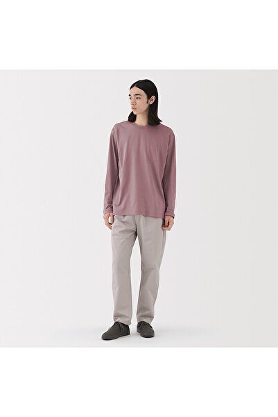Muji Washed Jersey Crew Neck Long Sleeve T-Shirt