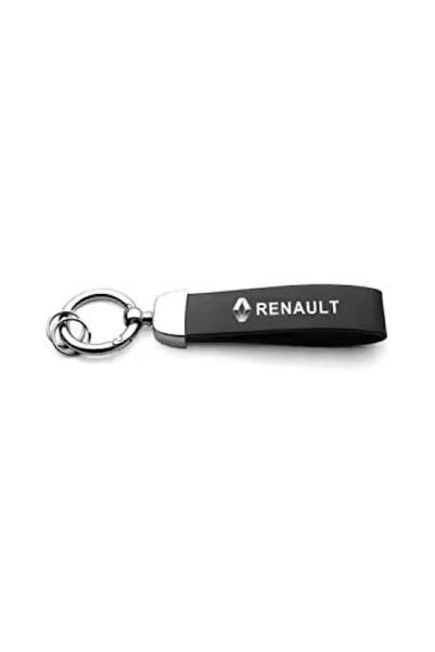OEM Breloc Renault din aluminiu negru, piele