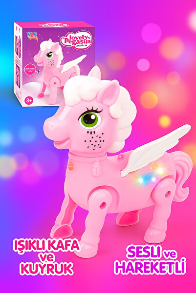 Art Tone KAYYUM LOVELY PEGASUS PEMBE AT YÜRÜYEN SESLİ PİLLİ 3+