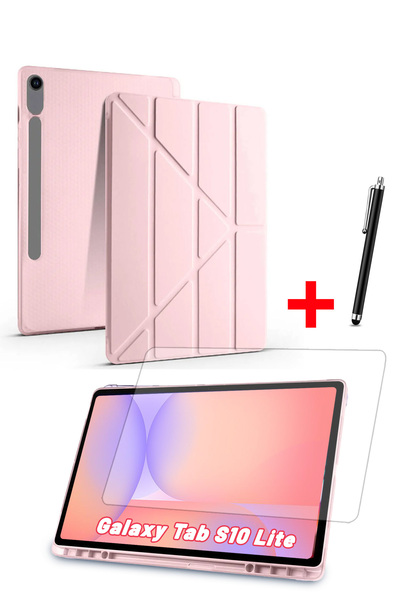 Nezih Case Samsung Galaxy Tab S10 Lite Uyumlu Trifolding Kalem Bölmeli Siliko...