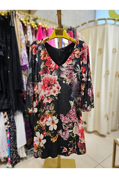 SERPİL Kadın Çiçek Desenli Elbise
